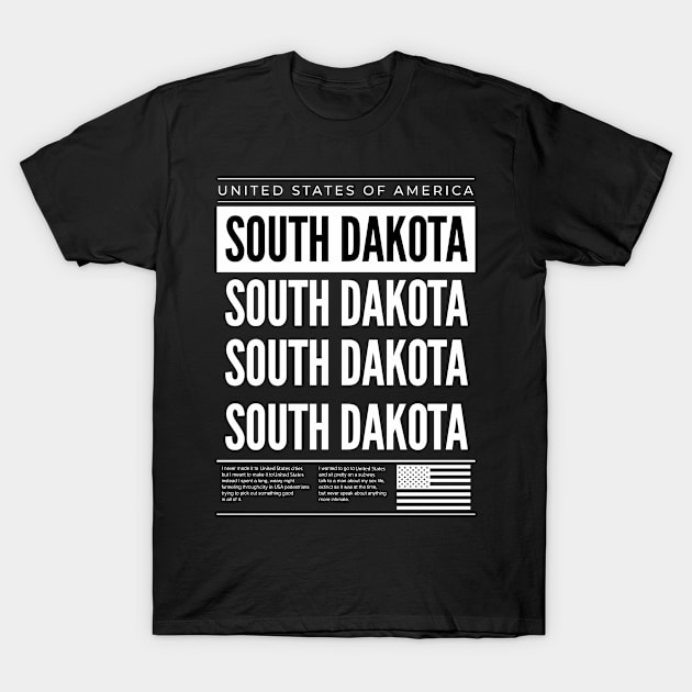 South Dakota T-Shirt by Delix_shop